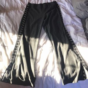 Pin striped trousers